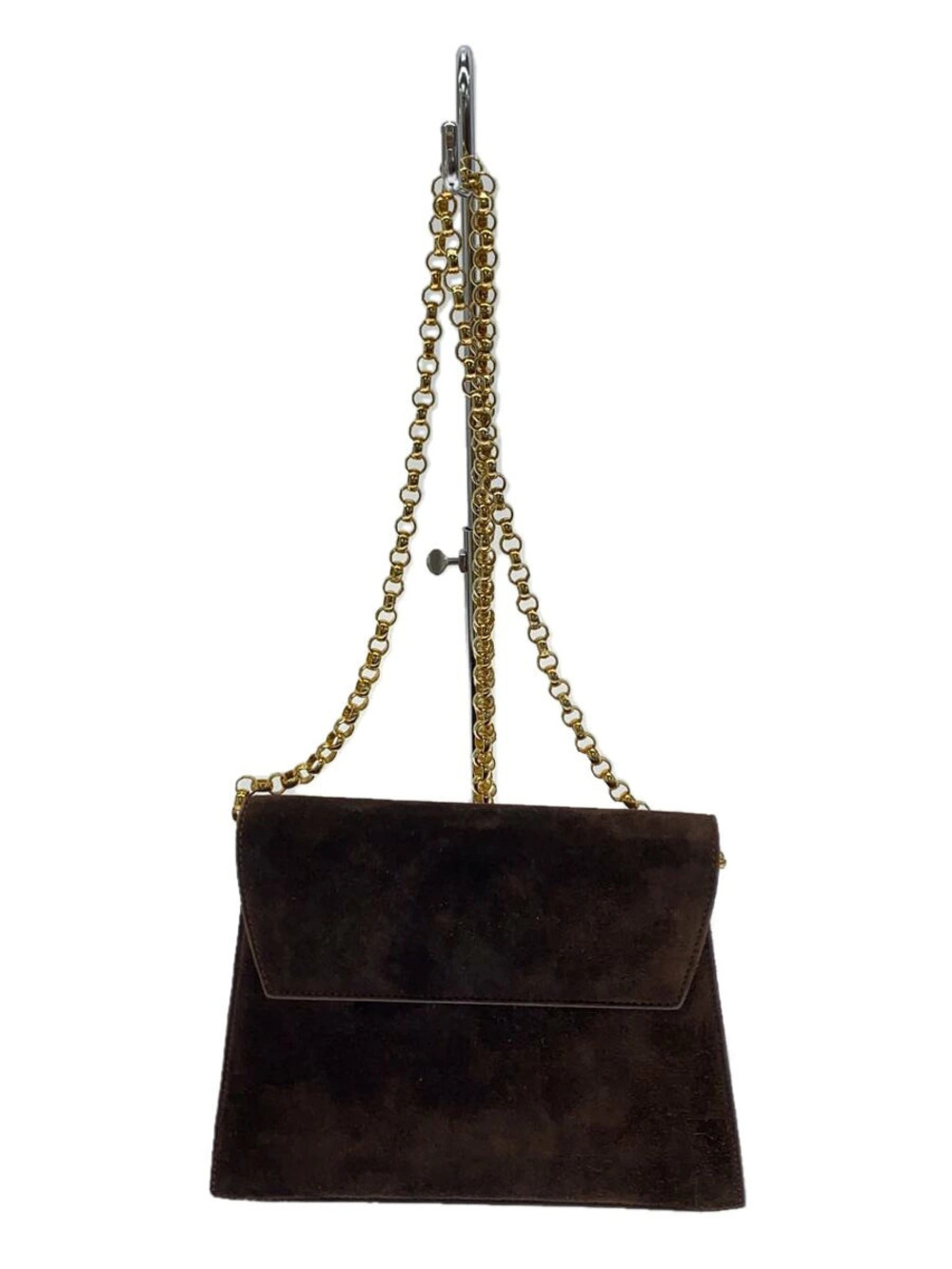 Salvatore Ferragamo Shoulder Bag Suede Brown